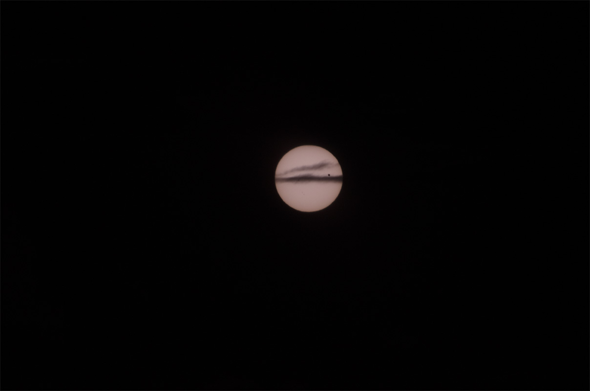 Venus Transit June 5, 2012 - thin cloud band