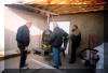 The "Big Scope" mount being rolled into the Grim Room.  05 FEB 2002  McNeil image